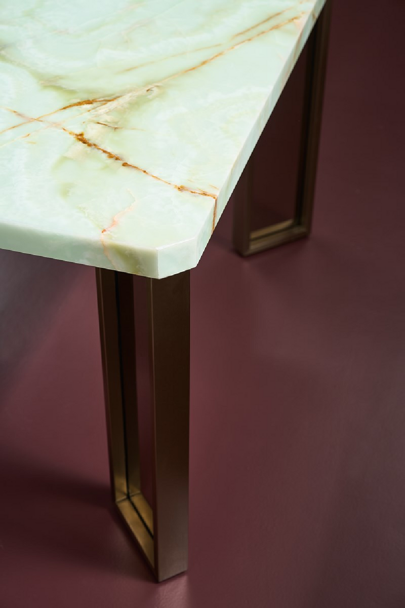 Green Onyx Dining Table | Caracole The Naturalist | Oroatrade.com