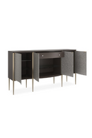 Curved Glass 4-Door Sideboard |  Caracole A New Day | Oroatrade.com