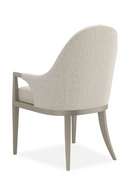 White Arched-Back Dining Armchair | Caracole Natural Choice | Oroatrade.com