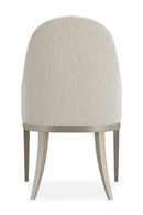 White Arched-Back Dining Armchair | Caracole Natural Choice | Oroatrade.com