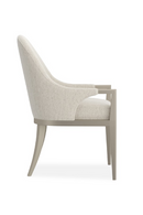 White Arched-Back Dining Armchair | Caracole Natural Choice | Oroatrade.com