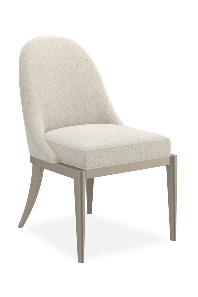 Ecru Arched-Back Side Chair | Caracole Natural Choice | Oroatrade.com