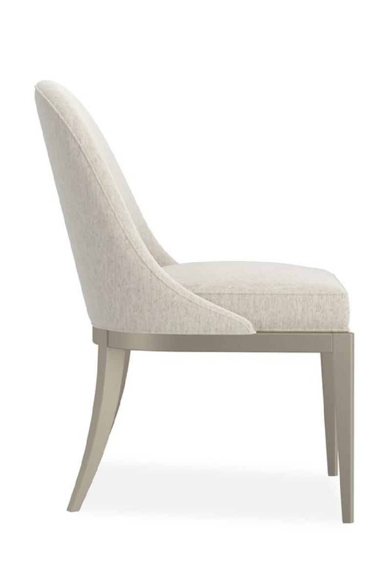 Ecru Arched-Back Side Chair | Caracole Natural Choice | Oroatrade.com