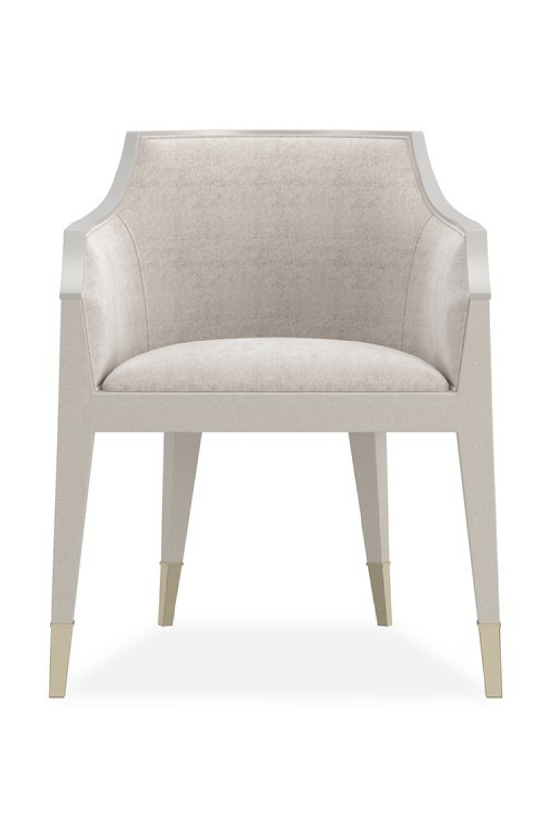 Ivory Shagreen Lounge Armchair | Caracole Sabot | Oroatrade.com