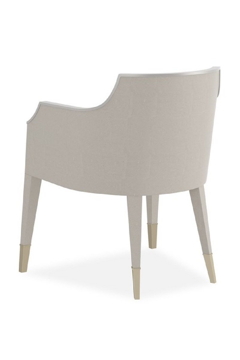 Ivory Shagreen Lounge Armchair | Caracole Sabot | Oroatrade.com