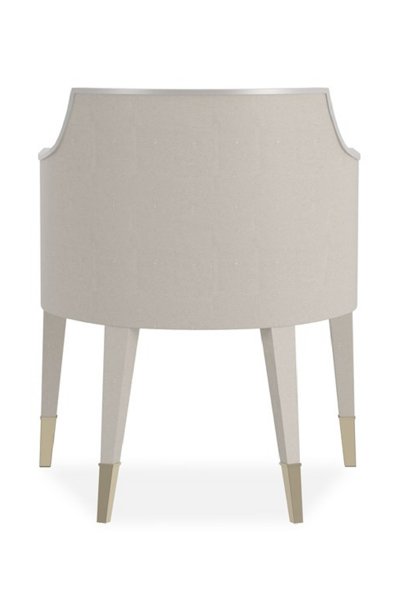 Ivory Shagreen Lounge Armchair | Caracole Sabot | Oroatrade.com