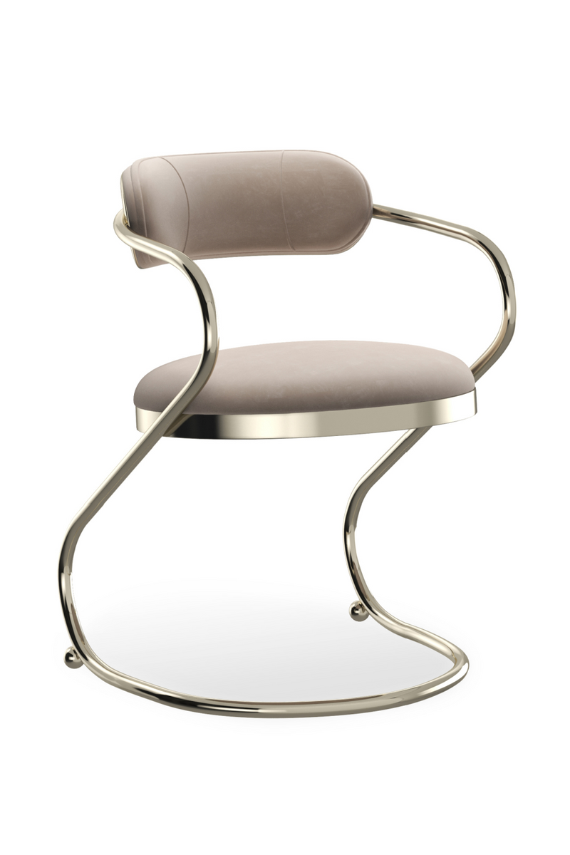 Wavy Cantilevered Dining Chair | Caracole Retrospect | Oroatrade.com