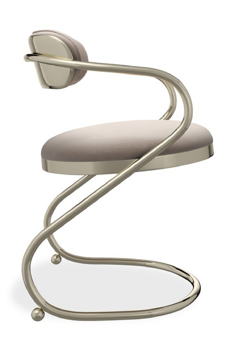 Wavy Cantilevered Dining Chair | Caracole Retrospect | Oroatrade.com