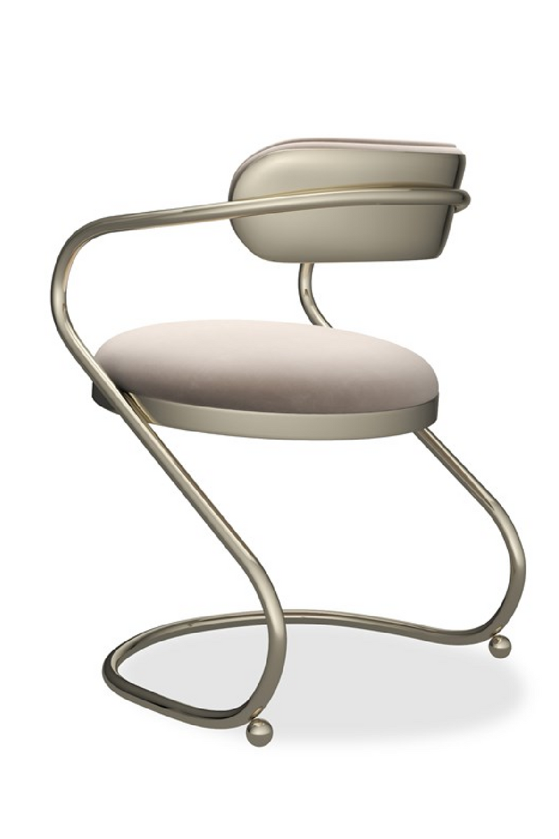 Wavy Cantilevered Dining Chair | Caracole Retrospect | Oroatrade.com