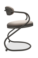 Wavy Cantilevered Dining Chair | Caracole Retrospect | Oroatrade.com