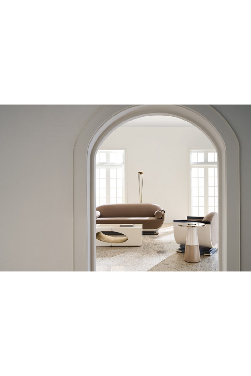 Oval Inset Coffee Table | Caracole Chasm | Oroatrade.com