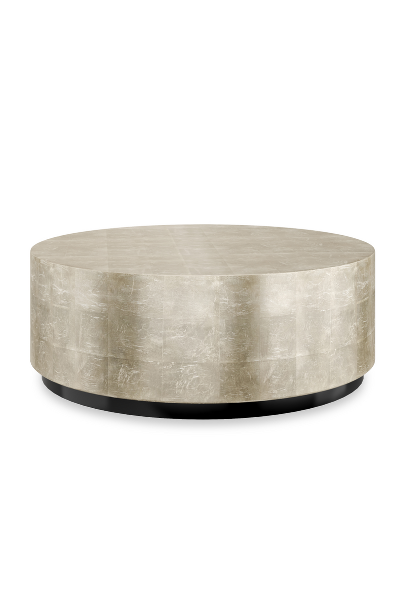 Taupe Silver Round Coffee Table | Caracole Coffee Couture | Oroatrade.com