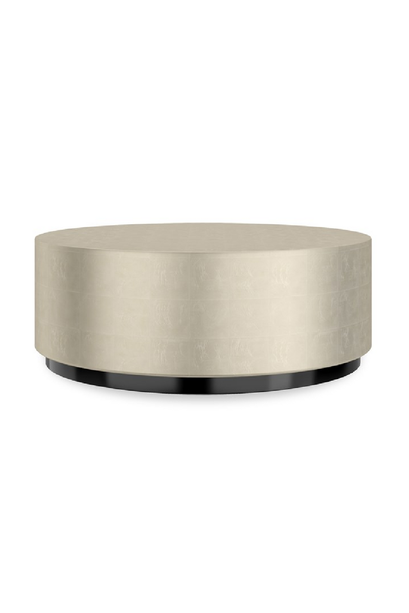 Taupe Silver Round Coffee Table | Caracole Coffee Couture | Oroatrade.com