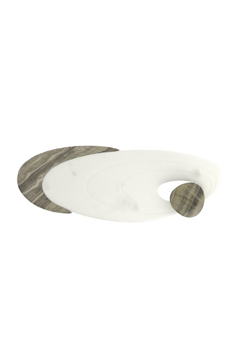 Oval Marble Modern Coffee Table | Caracole Resonance | Oroatrade.com