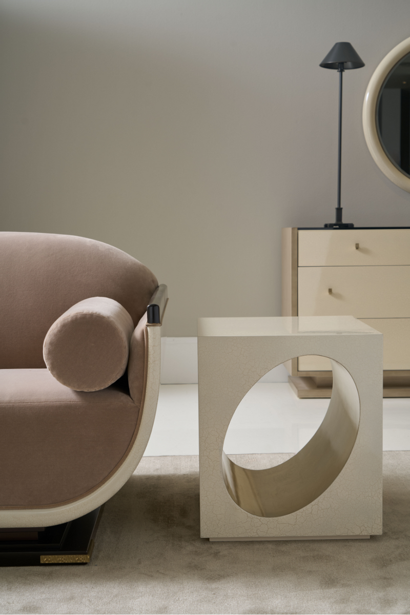 Oval Inset End Table | Caracole Chasm | Oroatrade.com