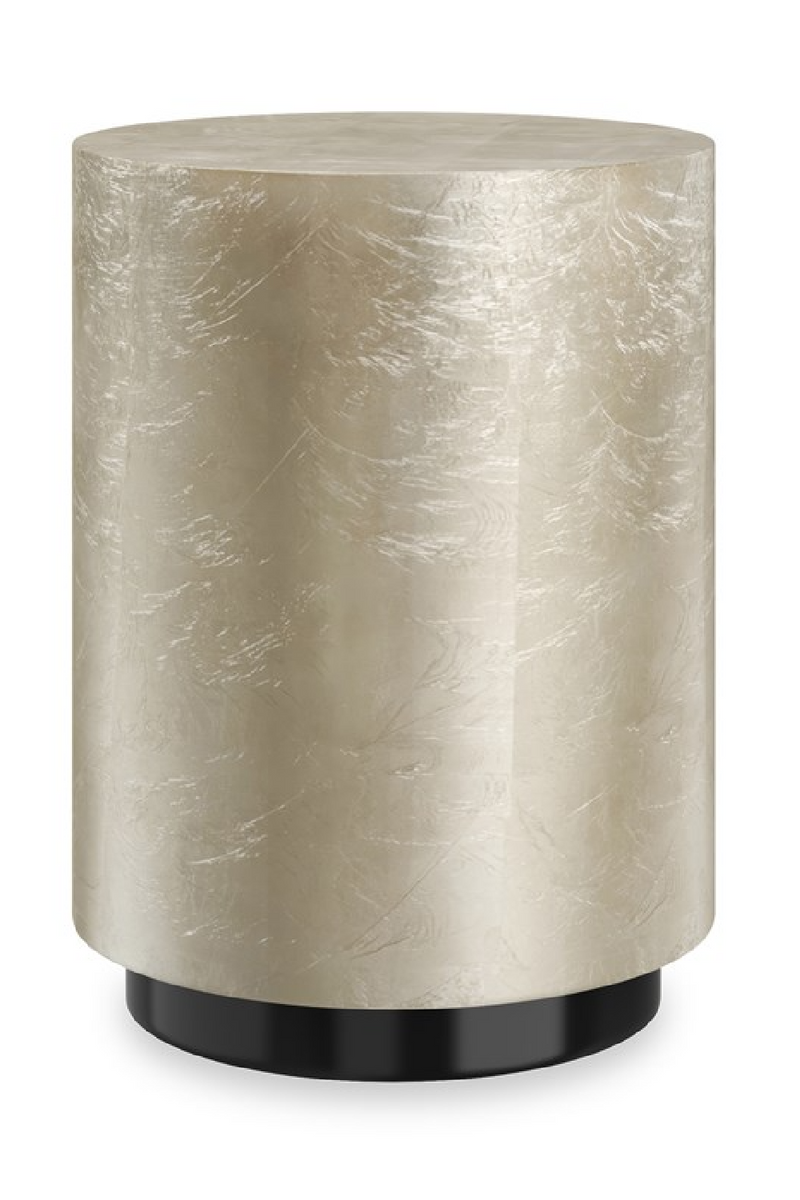 Taupe Silver End Table | Caracole Coffee Couture | Oroatrade.com