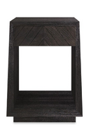 Black Ash 1-Drawer Side Table | Caracole Bridges | Oroatrade.com