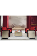 Taupe Silver End Table | Caracole Coffee Couture | Oroatrade.com