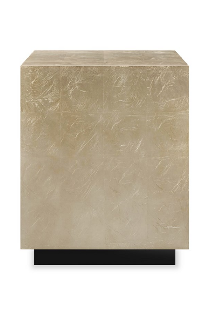 Taupe Silver End Table | Caracole Coffee Couture | Oroatrade.com