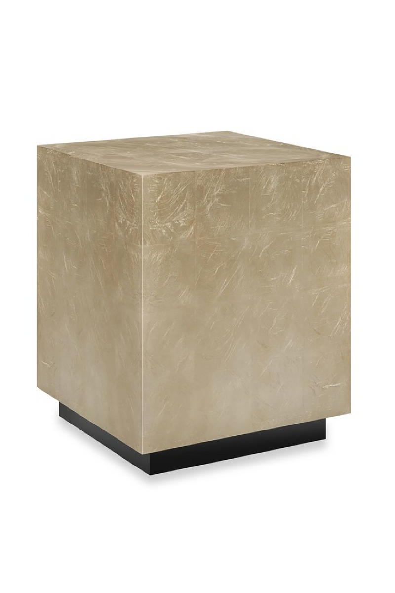 Taupe Silver End Table | Caracole Coffee Couture | Oroatrade.com