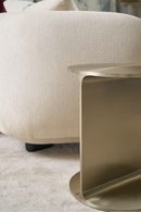 Brushed Gold Side Table | Caracole Rivet | Oroatrade.com