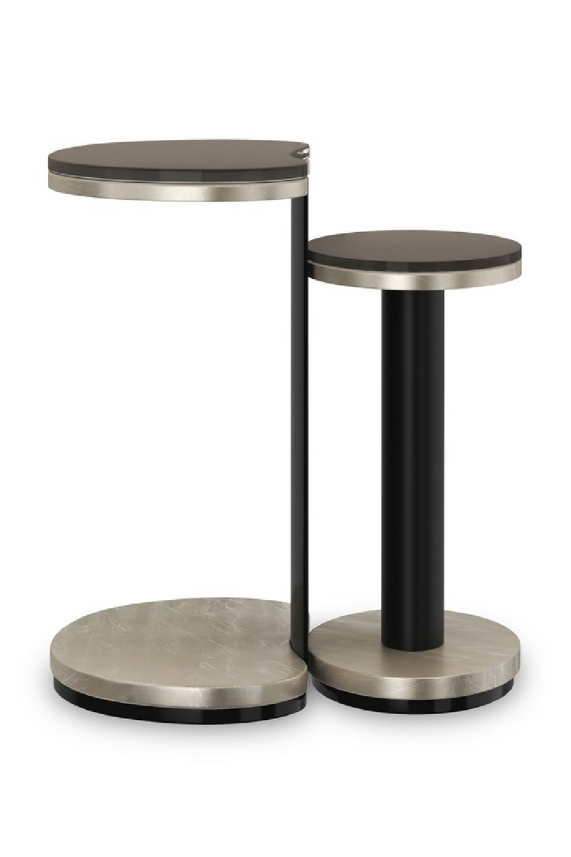 Bronze Glass Nesting End Tables (2) | Caracole Fritza | Oroatrade.com