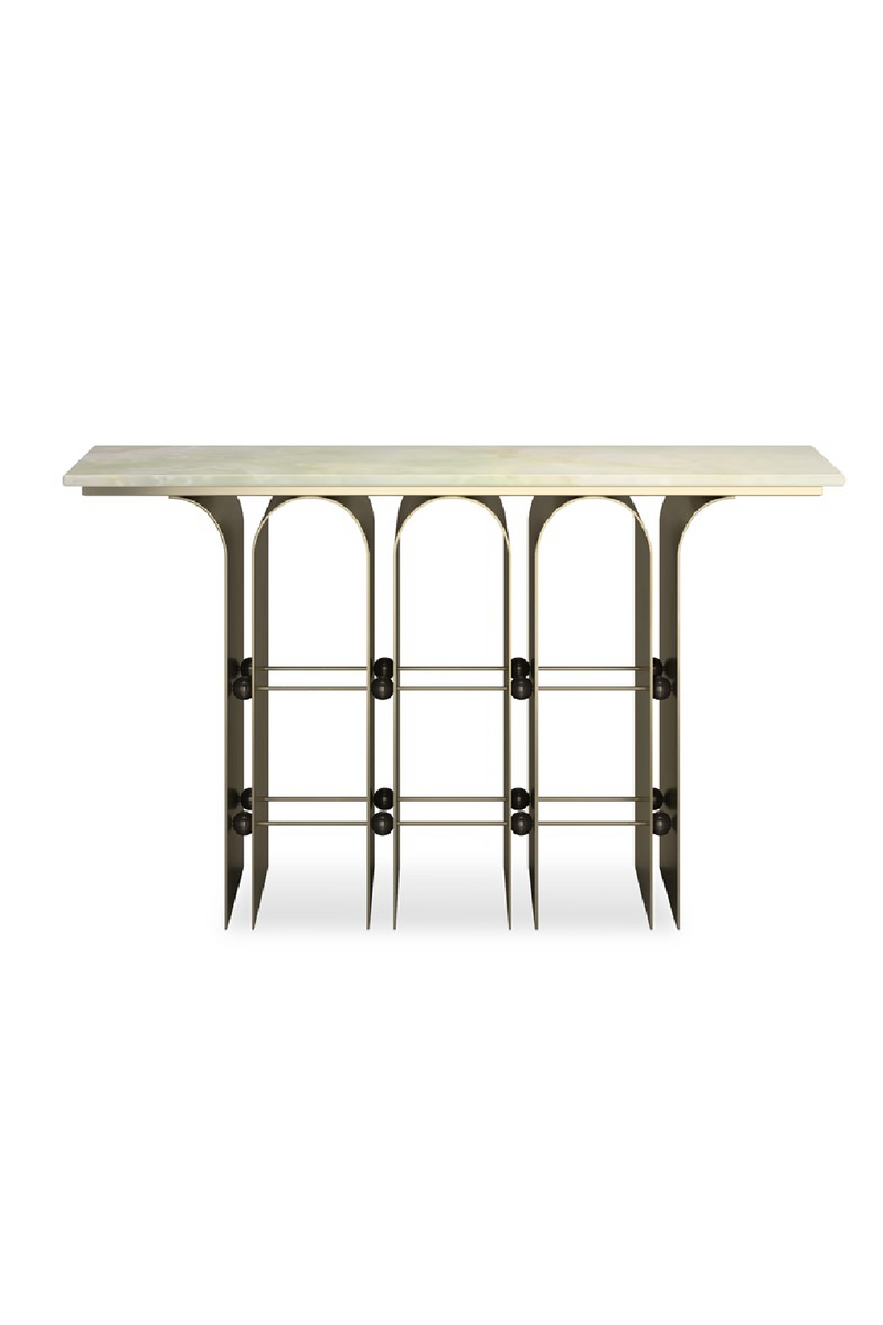 Bronze Arches Console Table | Caracole Nexus | Oroatrade.com