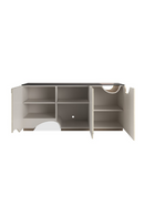 Ivory 3-Door Media Unit | Caracole Chasm | Oroatrade.com