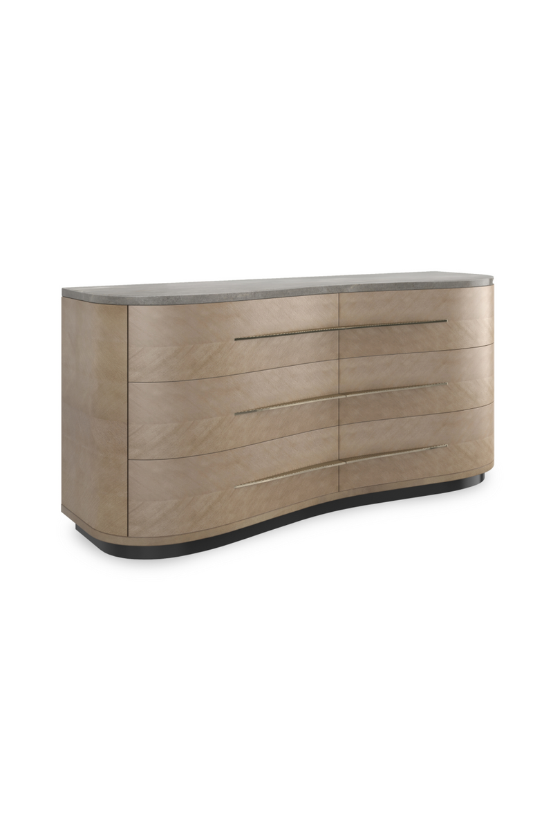 Chevron-Patterned Dresser | Caracole Roam | Oroatrade.com