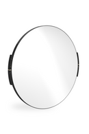 Marble Accent Round Wall Mirror | Caracole Overlap