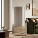 Travertine Stand Floor Mirror | Caracole Overlap