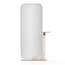 Travertine Stand Floor Mirror | Caracole Overlap