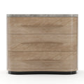 Marble Top 3-Drawer Nightstand | Caracole Nomadic