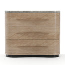 Marble Top 3-Drawer Nightstand | Caracole Nomadic