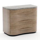 Marble Top 3-Drawer Nightstand | Caracole Nomadic