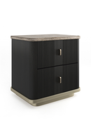 Ash Wood 2-Drawer Nightstand S | Caracole Rhythm | Oroatrade.com