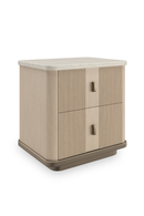 Ash Wood 2-Drawer Nightstand S | Caracole Rhythm | Oroatrade.com