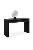Black 3-Drawer Vanity Desk | Caracole Overlap