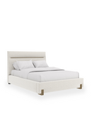 White Woven Upholstered Bed | Caracole Counter Balance | Oroatrade.com