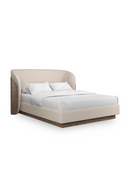 Ivory Mohair Upholstered Bed | Caracole Fleur | Oroatrade.com