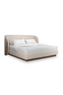 Ivory Mohair Upholstered Bed | Caracole Fleur | Oroatrade.com