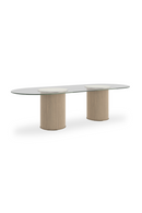 Clear Glass Oval Dining Table | Caracole Rhythm | Oroatrade.com