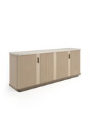 Reeded Oak 4-Door Sideboard | Caracole Rhythm | Oroatrade.com