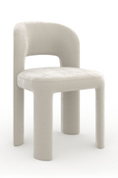 Velvet Upholstered Dining Chair | Caracole Ivory