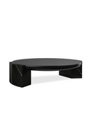 Black Round Coffee Table | Caracole Overlap | Oroatrade.com