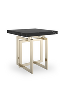 Black Marble Square Side Table | Caracole Wish You Were Here | Oroatrade.com