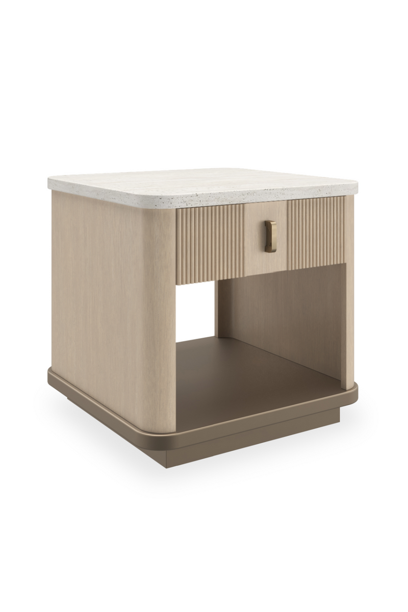 2-Drawer Oak End Table | Caracole Rhythm | Oroatrade.com