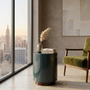 Green Round End Table | Caracole Cocktail Couture