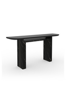 Black Stone Panel Console Table | Caracole Overlap | Oroatrade.com