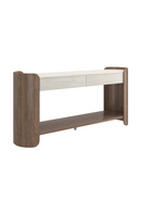 Travertine 2-Drawer Console Table | Caracole Fleur | Oroatrade.com